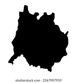 Kurdamir district map, administrative division of Azerbaijan.
