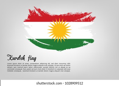 Kurdish of Italy, brush stroke background