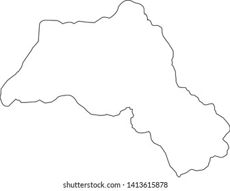 Kurdistan map. Suitable for promotions