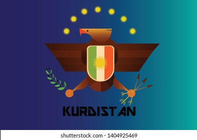 Kurdistan symbol bird, Golden eagle