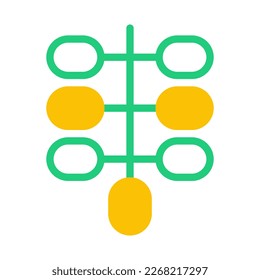 kurma icon duotone green yellow style ramadan illustration vector element and symbol perfect. Icon sign from modern collection for web.