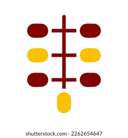 kurma icon duotone red yellow style ramadan illustration vector element and symbol perfect. Icon sign from modern collection for web.