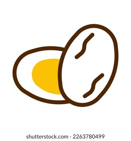 kurma palm icon duotone brown yellow style ramadan illustration vector element and symbol perfect. Icon sign from modern collection for web.