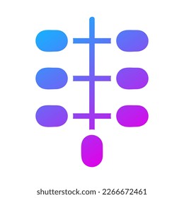 kurma palm icon solid gradient purple style ramadan illustration vector element and symbol perfect. Icon sign from modern collection for web.