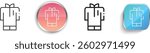kurta icon. Thin Linear, Regular and Button Style Design Isolated On White Background