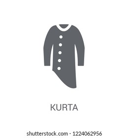 Kurta icon. Trendy Kurta logo concept on white background from Clothes collection. Suitable for use on web apps, mobile apps and print media.