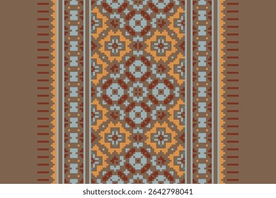 Kurta Pattern Seamless Native American, Motif embroidery, Pixel Ikat embroidery vector Design for Print australian curtain pattern geometric pillow model kurti mughal flowers