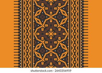 Kurta Pattern Seamless Native American, Motif embroidery, Pixel Ikat embroidery vector Design for Print lace pattern turkish ceramic ancient egypt art jacquard pattern