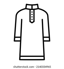 Kurta vector icon. Can be used for printing, mobile and web applications.