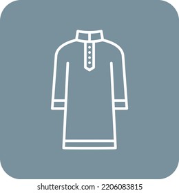 Kurta vector icon. Can be used for printing, mobile and web applications.