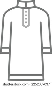 Kurta vector icon. Can be used for printing, mobile and web applications.