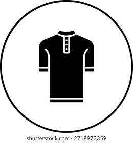 Kurta, Vektorsymbol. Kann für Druck-, Mobil- und Web-Anwendungen verwendet werden.