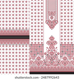 parte delantera kurti y diseño de Vector seleev illustrator