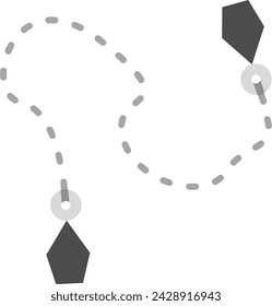 Kusari Fundo Symbol Vektor-Bild. Geeignet für mobile Applikationen, Webanwendungen und Printmedien.