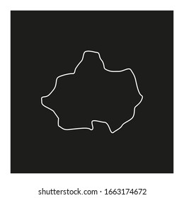 Mapa de la región de Kutahya, país de Turquía