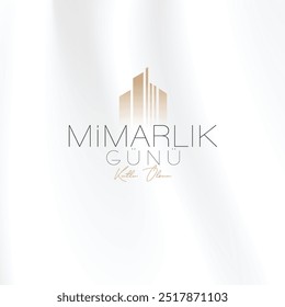 Dünya Mimarlık Günü kutlama tasarımları. Translation: World Architecture Day celebration designs.