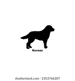 Kuvasz dog silhouette dog breeds Animal Pet