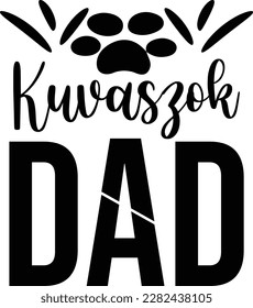 Kuvaszok dad SVG Sublimation design