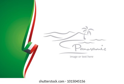 Kuwait abstract flag brochure cover poster wall mural background vector