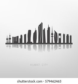 Kuwait city skyline buildings