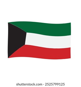 Kuwait country flag icon vector illustration design