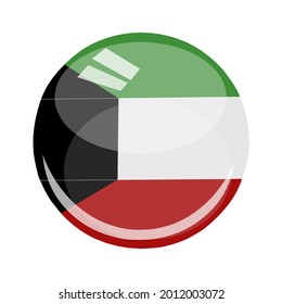 Rumbo y brillo de la bandera de Kuwait