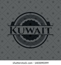Kuwait dark icon or emblem. Vector Illustration. Detailed.