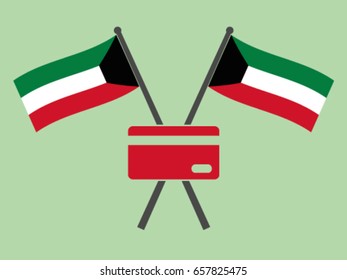 Kuwait Emblem Credit Debit Card