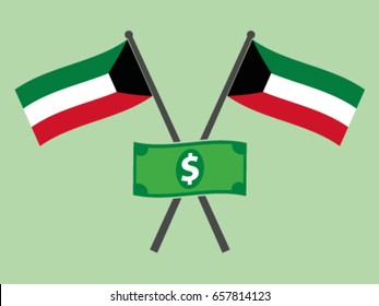 Kuwait Emblem Dollar Reserve