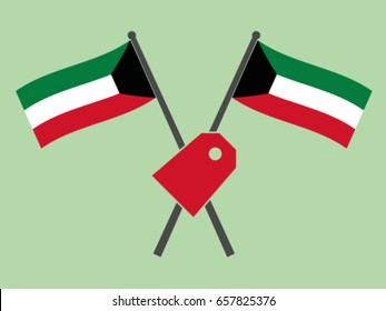 Kuwait Emblem Label Price