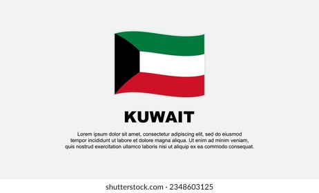 Kuwait Flag Abstract Background Design Template. Kuwait Independence Day Banner Social Media Vector Illustration. Kuwait Background