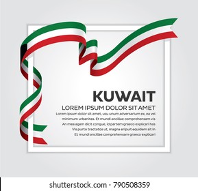 Kuwait flag background