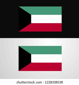 Kuwait Flag banner design
