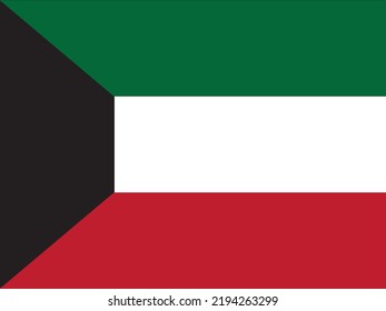 Kuwait flag in high quality