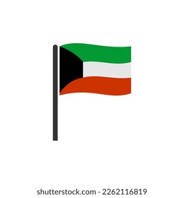 Kuwait flag icon set, Kuwait independence day icon set vector sign symbol