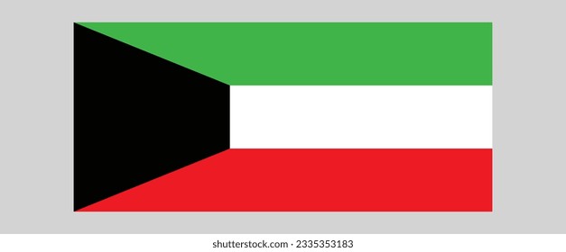 Kuwait Flag of illustration background design.