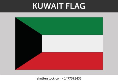 Kuwait flag illustration vector design
