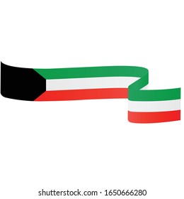 kuwait flag. Simple vector. National flag of kuwait 