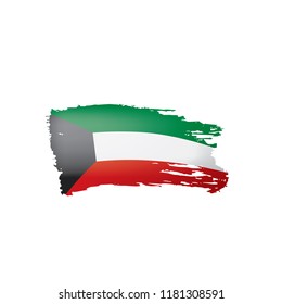 Kuwait flag, vector illustration on a white background.