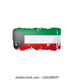 Kuwait flag, vector illustration on a white background.