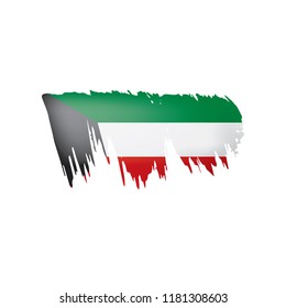Kuwait flag, vector illustration on a white background.
