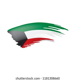 Kuwait flag, vector illustration on a white background.