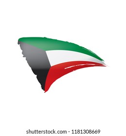 Kuwait flag, vector illustration on a white background.