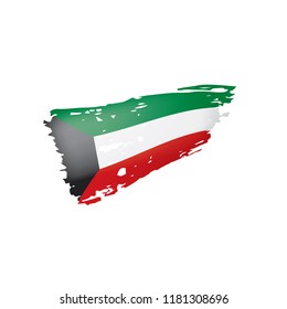 Kuwait flag, vector illustration on a white background.