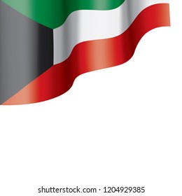 Kuwait flag, vector illustration on a white background