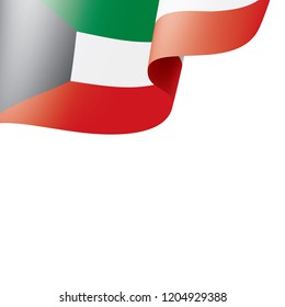 Kuwait flag, vector illustration on a white background