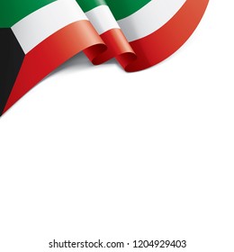 Kuwait flag, vector illustration on a white background