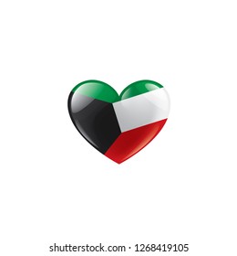 Kuwait flag, vector illustration on a white background