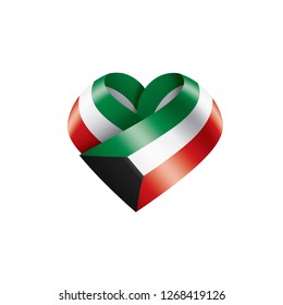 Kuwait flag, vector illustration on a white background