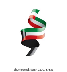 Kuwait flag, vector illustration on a white background